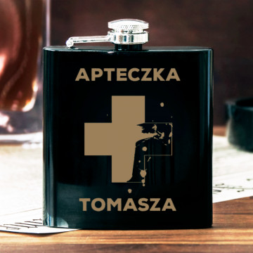 Apteczka - Piersiówka z grawerem