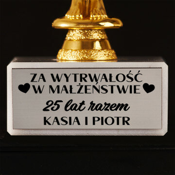 Za wytrwałość w małżeństwie - Statuetka