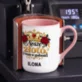 Kubek Personalizowany Na 50 Rocznicę Ślubu Prezent Dla Kobiety: Noszę Złoto, Trwam W Kubek Personalizowany Na 50 Rocznicę Ślubu Prezent Dla Kobiety: Noszę Złoto, Trwam W