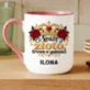 Kubek Personalizowany Na 50 Rocznicę Ślubu Prezent Dla Kobiety: Noszę Złoto, Trwam W Kubek Personalizowany Na 50 Rocznicę Ślubu Prezent Dla Kobiety: Noszę Złoto, Trwam W