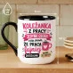 Kubek Z Nadrukiem Dla Koleżanki Z Pracy Prezent Dla Kobiety: Ładna Mądra I Ma Rację