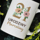 21 urodziny kwiaty - Personalizowany Kubek