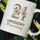 21 urodziny kwiaty - Personalizowany Kubek