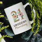 21 urodziny kwiaty - Personalizowany Kubek
