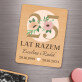 25 lat razem kwiaty - Magnes drewniany