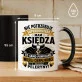Kubek Z Nadrukiem Dla Księdza Prezent Dla Mężczyzny: Super Ksiądz Bez Peleryny