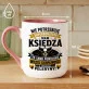 Kubek Z Nadrukiem Dla Księdza Prezent Dla Mężczyzny: Super Ksiądz Bez Peleryny