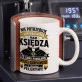 Kubek Z Nadrukiem Dla Księdza Prezent Dla Mężczyzny: Super Ksiądz Bez Peleryny