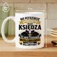 Kubek Z Nadrukiem Dla Księdza Prezent Dla Mężczyzny: Super Ksiądz Bez Peleryny