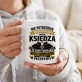 Kubek Z Nadrukiem Dla Księdza Prezent Dla Mężczyzny: Super Ksiądz Bez Peleryny
