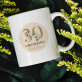 30 urodziny kwiaty - Personalizowany Kubek