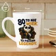 Kubek Z Nadrukiem Na 80 Urodziny Prezent Dla Mężczyzny: Panda: 80 Poziom Legendy