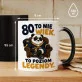 Kubek Z Nadrukiem Na 80 Urodziny Prezent Dla Mężczyzny: Panda: 80 Poziom Legendy