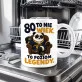 Kubek Z Nadrukiem Na 80 Urodziny Prezent Dla Mężczyzny: Panda: 80 Poziom Legendy