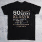 50 letni klasyk - Czarna koszulka męska