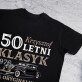 50 letni klasyk - Czarna koszulka męska