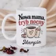 Zestaw Prezentowy z Kubkiem Na Narodziny Dziecka Dla Kobiety: Nowa Mama, Tryb Nocny Zestaw Prezentowy z Kubkiem Na Narodziny Dziecka Dla Kobiety: Nowa Mama, Tryb Nocny