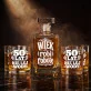 Zestaw Do Whisky Na 50 Urodziny Mężczyzny Prezent Na 50 Urodziny Dla Mężczyzny: Wiek Robi Robotę