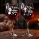 Dwa Kieliszki Do Wina Na 50 Rocznicę Ślubu Prezent Dla Pary: Złota Para Chibi