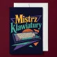 Kartka z Życzeniami Dla Gracza Komputerowego Dla Mężczyzny: Klawiaturowe Mistrzostwo Kartka z Życzeniami Dla Gracza Komputerowego Dla Mężczyzny: Klawiaturowe Mistrzostwo