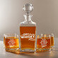 Awesome Whisky - Zestaw Grawerowana Karafka I Szklanki Do Whisky