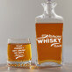 Awesome Whisky - Zestaw Grawerowana Karafka I Szklanki Do Whisky