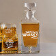 Awesome Whisky - Zestaw Grawerowana Karafka I Szklanki Do Whisky