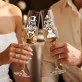 Dwa Kieliszki Do Szampana Na Ślub Prezent Dla Pary Młodej Pary: Pan Młody I Panna Młoda