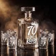Zestaw Do Wódki z Grawerem Na 70 Urodziny Prezent: 70 Lat Klasy - Korona Zestaw Do Wódki z Grawerem Na 70 Urodziny Prezent: 70 Lat Klasy - Korona