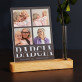 Babcia - Wydruk na szkle akrylowym z różą