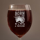 Born to be a unicorn - Grawerowany Kieliszek do wina