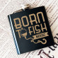 Born to fish - Piersiówka z grawerem Born to fish - Piersiówka z grawerem