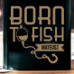 Born to fish - Piersiówka z grawerem Born to fish - Piersiówka z grawerem
