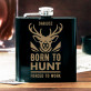 Born to hunt - Piersiówka z grawerem