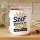 Kubek Z Nadrukiem Dla Szefa Prezent Dla Mężczyzny: Szef Ma Rację