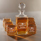 Company Limited - Zestaw Grawerowana Karafka I Szklanki Do Whisky