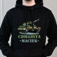 Czołgista - Bluza męska czarna z kapturem