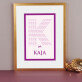 D jak dziecko - wydruk obramowany 