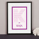 D jak dziecko - wydruk obramowany 