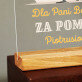 Dla przedszkolanki za pomoc - Wydruk na szkle akrylowym z podstawką Dla przedszkolanki za pomoc - Wydruk na szkle akrylowym z podstawką
