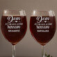 Dom jest tam - Dwa Grawerowane Kieliszki do wina Dom jest tam - Dwa Grawerowane Kieliszki do wina