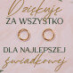 Dziękuję za wszystko świadkowa - Pozłacane kolczyki kółka Dziękuję za wszystko świadkowa - Pozłacane kolczyki kółka