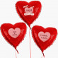 Dziękuję, że jesteś - Zestaw balonów z helem - Serca
