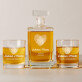 fingerprints - Zestaw Grawerowana Karafka 0,7 i Szklanki Do Whisky fingerprints - Zestaw Grawerowana Karafka 0,7 i Szklanki Do Whisky