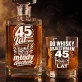Zestaw Do Whisky Dla 45 Latka Prezent Na 45 Urodziny Dla Mężczyzny: Dojrzały Z Humorem Zestaw Do Whisky Dla 45 Latka Prezent Na 45 Urodziny Dla Mężczyzny: Dojrzały Z Humorem