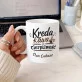 Kubek Personalizowany Dla Wychowawcy Prezent Na Dzień Nauczyciela Dla Mężczyzny: Kreda, Kawa I Cierpliwość