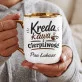 Kubek Personalizowany Dla Wychowawcy Prezent Na Dzień Nauczyciela Dla Mężczyzny: Kreda, Kawa I Cierpliwość