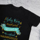 Gdy bóg przydzielał tatusiów - Czarna koszulka męska