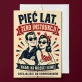 Kartka z Życzeniami Na 5 Rocznicę Ślubu Dla Pary: Humorystyczny Vintage Kartka z Życzeniami Na 5 Rocznicę Ślubu Dla Pary: Humorystyczny Vintage