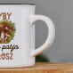 Grzyby to moja pasja - Kubek ceramiczny z czarnym rantem Grzyby to moja pasja - Kubek ceramiczny z czarnym rantem